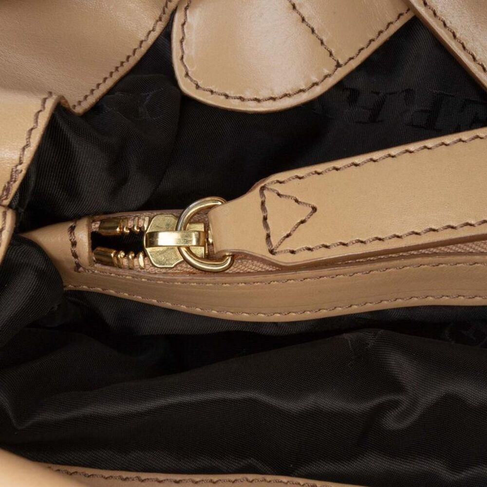 Pre Loved burberry Buckle Leather Shoulder Bag Women Brown Satchel - Picture 8 of 8